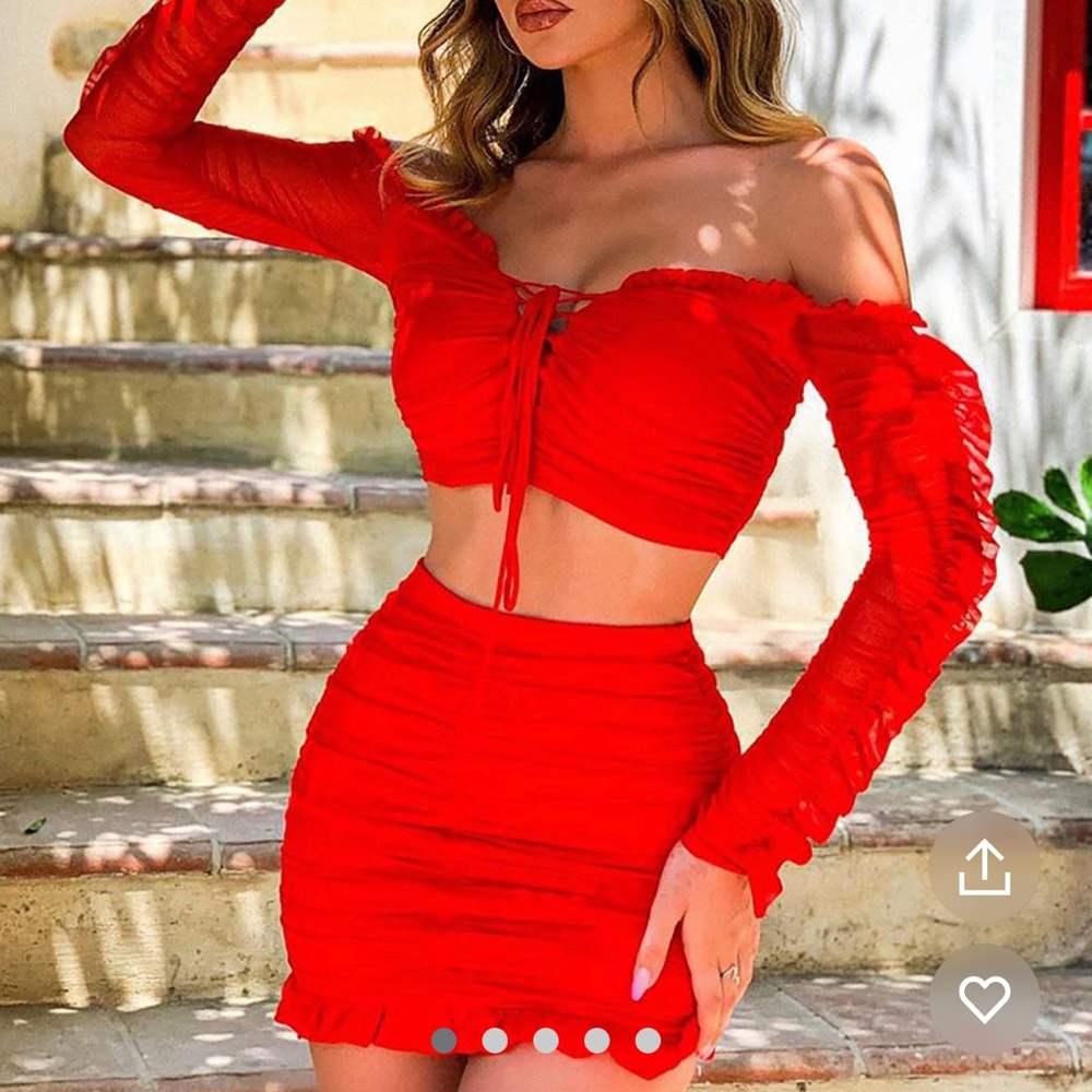 Cute skirt and top set